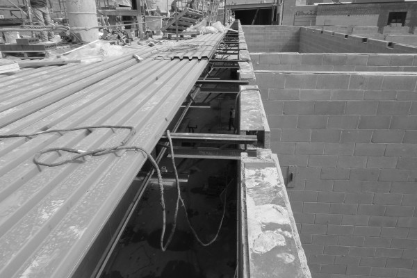 SHS from roof, hall SHS from roof, hall