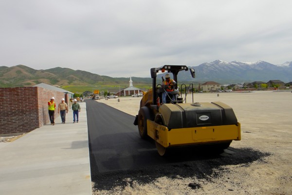 SHS parking lot paving SHS parking lot paving