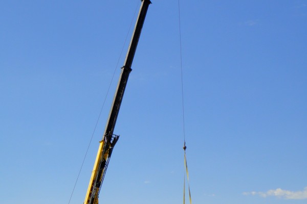 SHS bolting trusses together for main gym SHS bolting trusses together for main gym