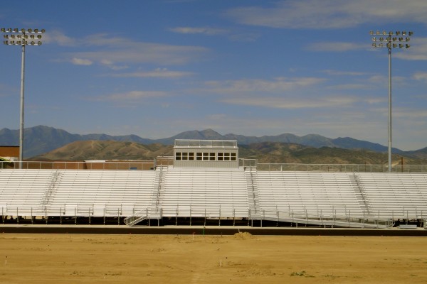 SHS press box, home bleachers SHS press box, home bleachers