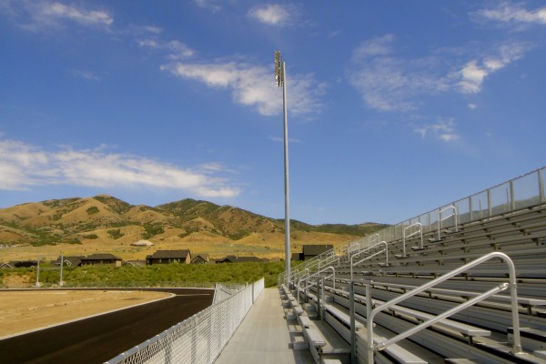 SHS visitor bleachers SHS visitor bleachers