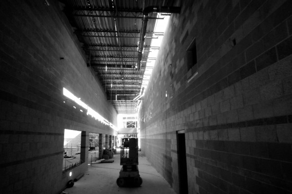 SHS athletic wing, gym on left; lunchroom on right SHS athletic wing, gym on left; lunchroom on right