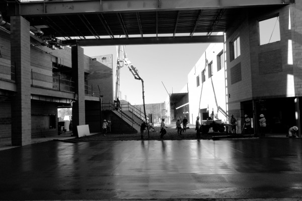 SHS, pouring floor of Commons SHS, pouring floor of Commons