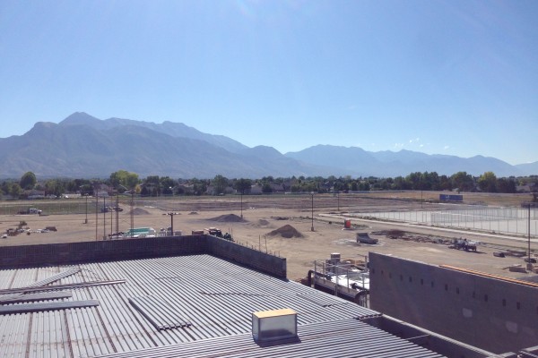 athletic fields from roof athletic fields from roof