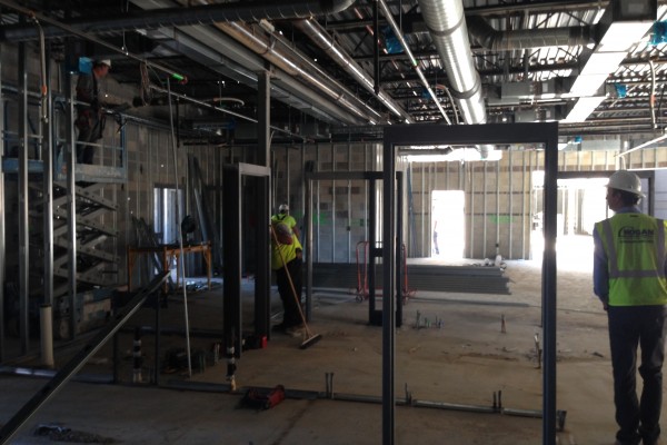 framing of main office framing of main office
