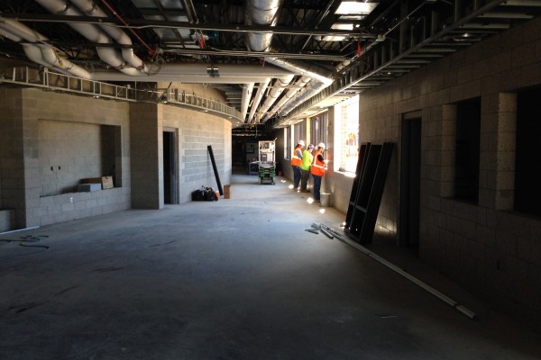 hallway in front of auditorium hallway in front of auditorium