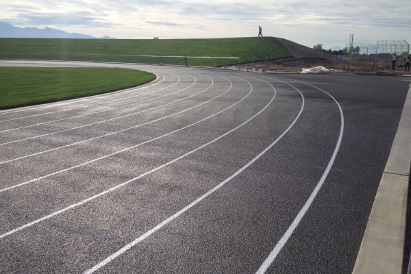 track lines painted track lines painted