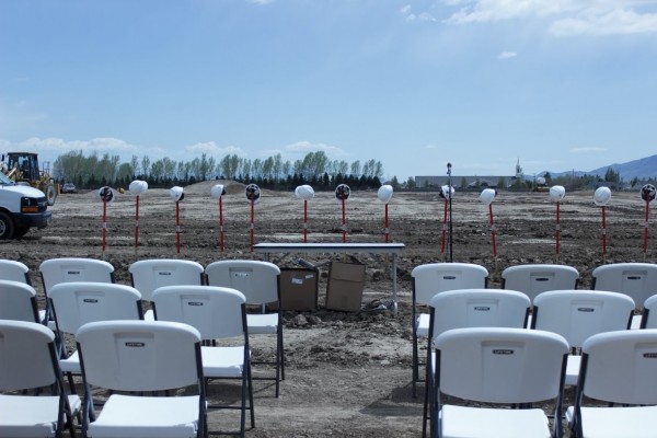 Photo prior to the Skyridge Groundbreaking Ceremony.